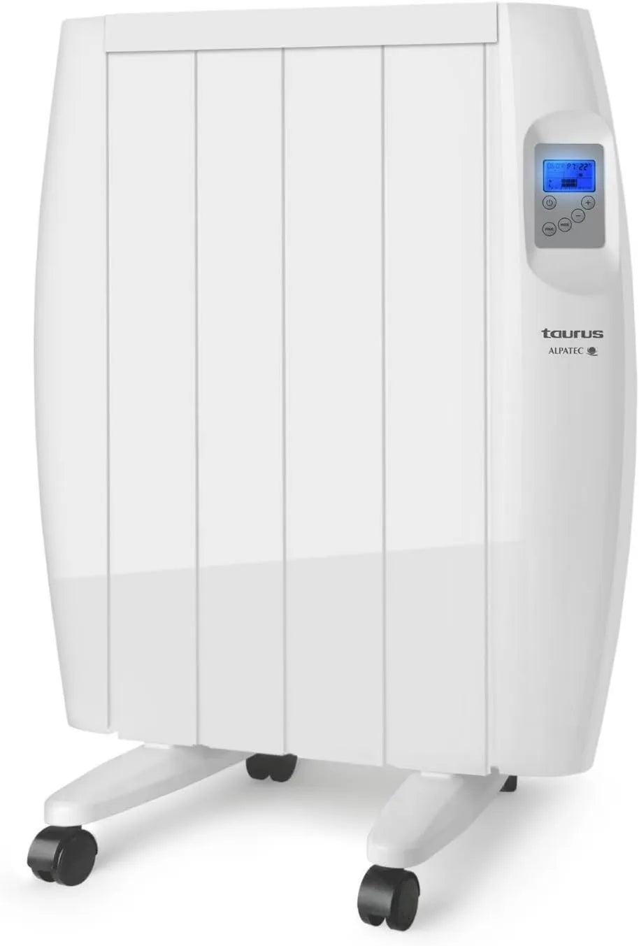 TAURUS, Radiatory elektryczne, 600 W, 10 do 35°C, przenośny / przenośny, termostat regulowany, wyświetlacz LCD