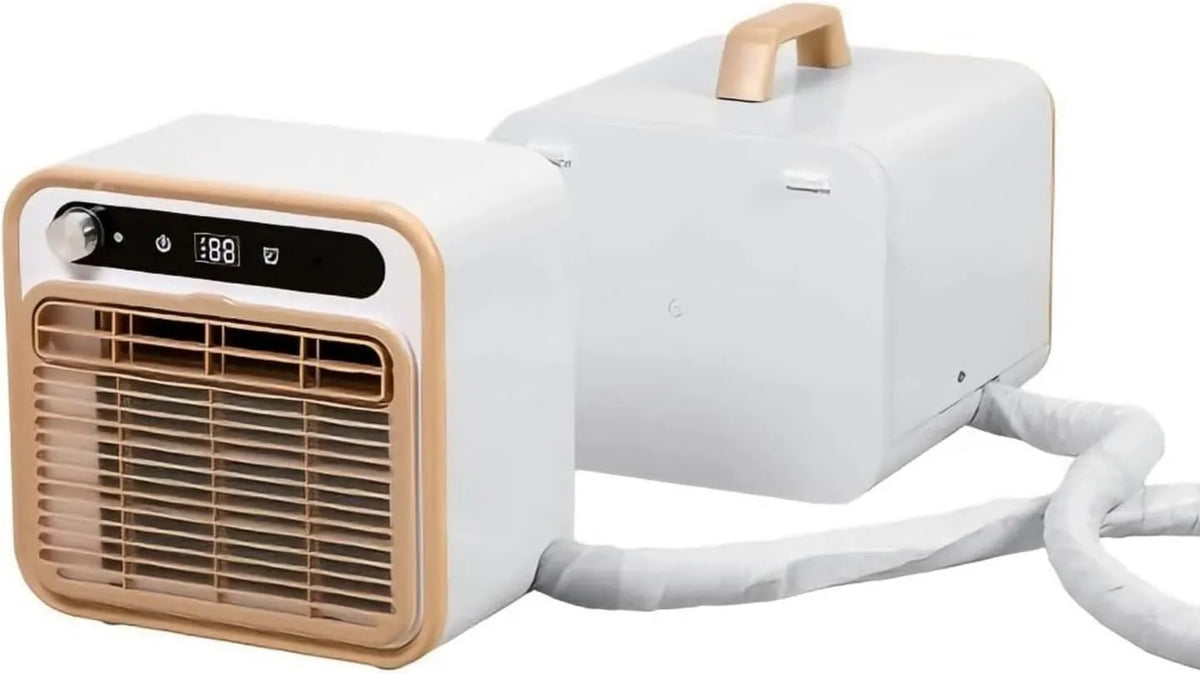 Generic klimatyzator split, Model 12H, Przenośny Split AC 5000 BTU Cichy chłodzenie jednostka Smart WiFi Remote 12H minutnik dla RV kemping Compact Room