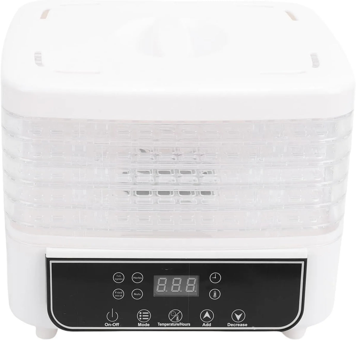ZJchao suszarka do żywności, EU 220 V Suszarka, Take, odwodnienie żywności, 160 W, 220 V, dotyk, zegar, 6 Płyty, dla suszenia mięsa