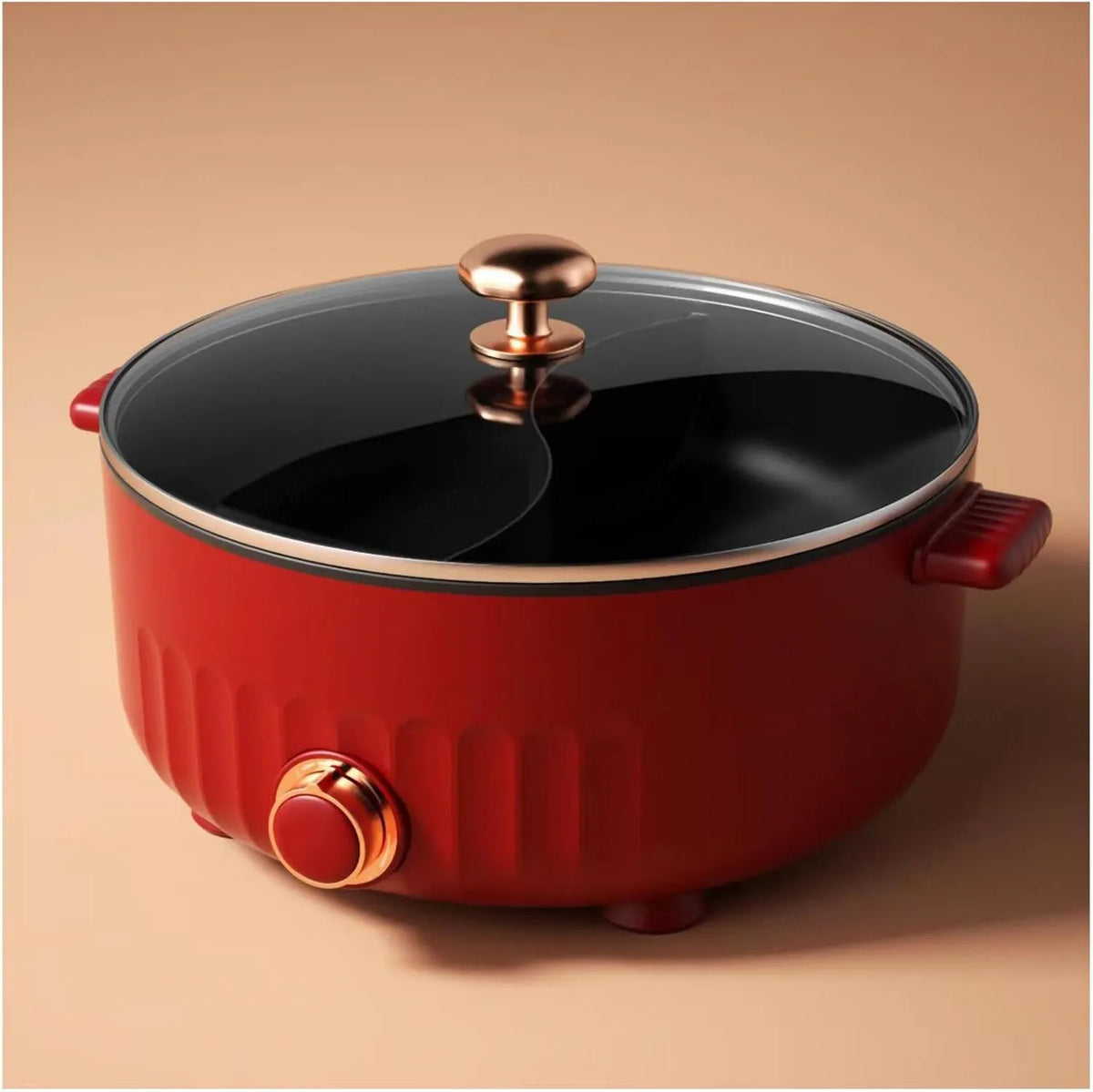 ARTSIM, Fondue, czerwony, IP65, Urządzenie, Wielofunkcyjne Fondue Chiński Nadaje się na urodziny FêTes wyposażone w 2 Non-Sleeve Nets