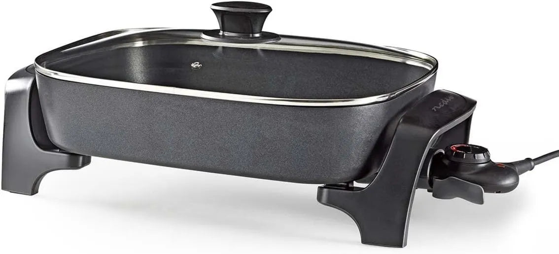 NEDIS, Naczynie do gotowania, 40 cm, 7, 0 l, 2200 W, FCSP110EBK40, 2 strefy temperatur, czarny