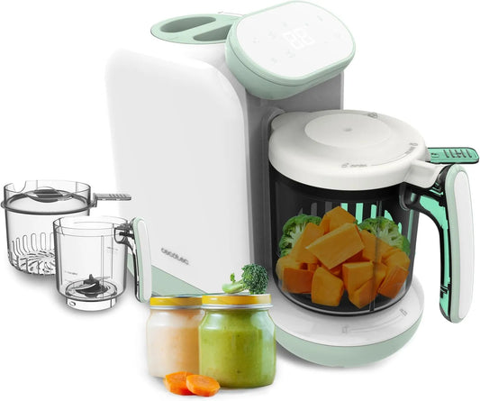 Cecotec robot kuchenny, Robot kuchenny dla dzieci, procesor żywności Nana BabyCare FoodProcessor. bąbelki, sterylizacja i podgrzewa butelki