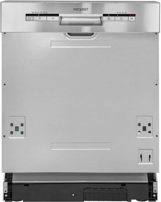 Exquisit zmywarka, Wybitna do naczyń EGSP1012- EB- 030E, 60 cm, wbudowana, stal nierdzewna, 12 sztućców EGSP1012-EB-030E