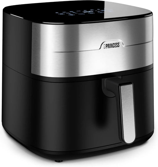 Princess frytkownica beztłuszczowa, 2000 W, timer, Airfryer, dwa elementy grzewcze, nie zawiera BPA i PFAS, wstępnie ustawione programy