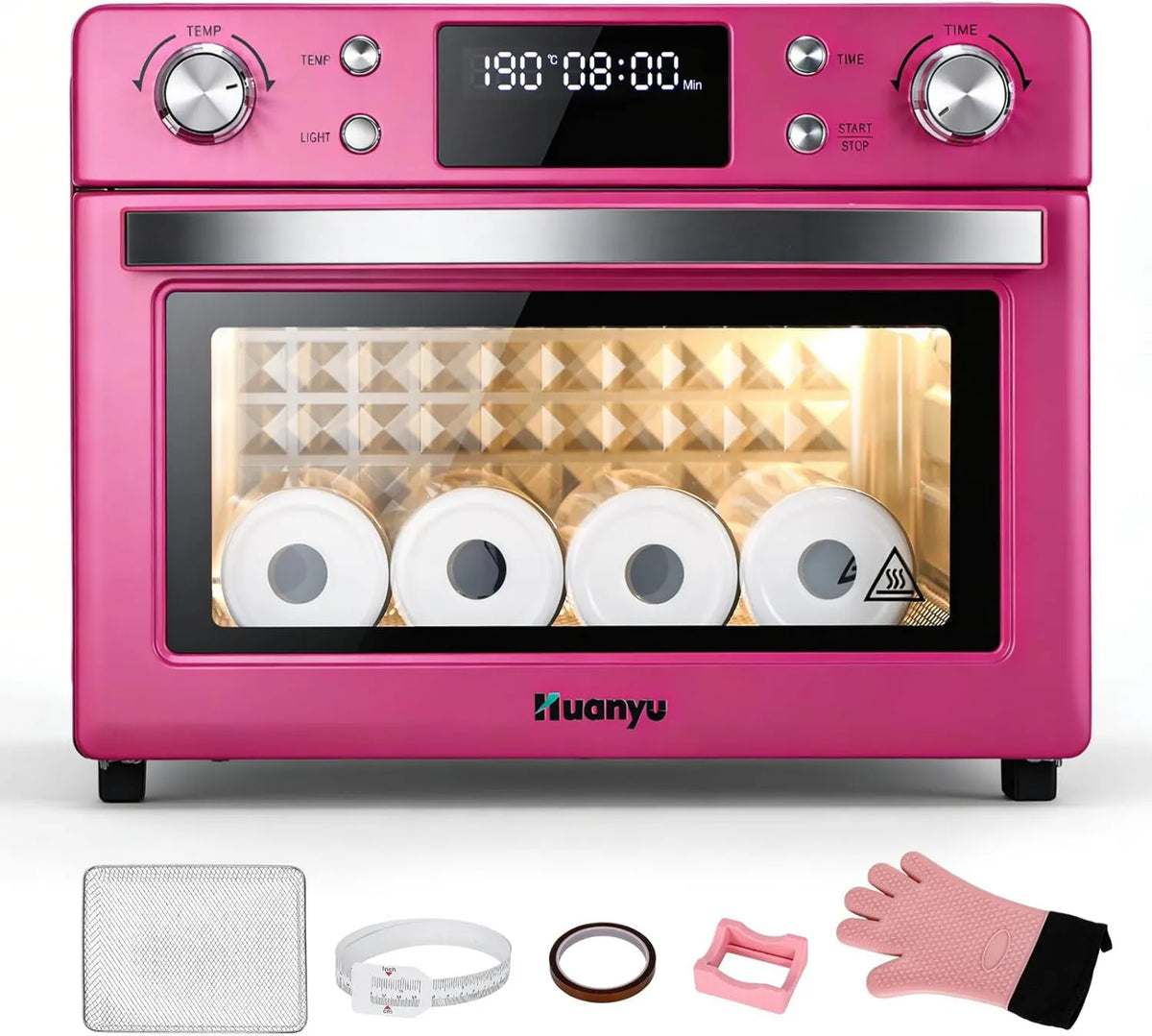 Huanyu, Piec elektryczny, 30 l, 1700 W, 80-230°C, 220 V, 360 ° ogrzewanie powietrza, piec sublimacyjny 30 l, 220 V 1700 W, piec konwekcyjny o dużej pojemności