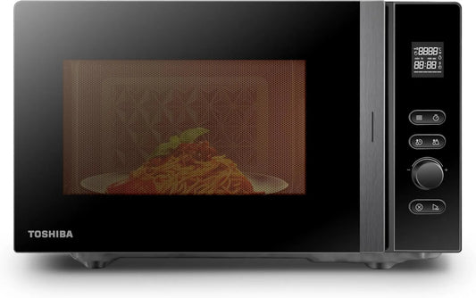 Toshiba, MV- AM20T Kuchenka mikrofalowa, 20 l, 800 W, wymienne, mikrofalówka, czarny, 12 Automatyczne menu, żarówka LED, 5 poziomów mocy, Odladzanie MV-AM20T