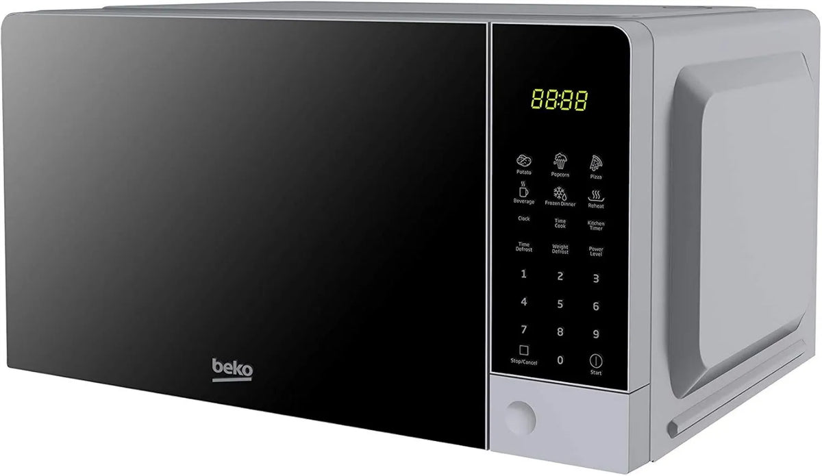 Beko, Moc201103S Kuchenka mikrofalowa, 20 l, 700 W, 6 programów, rozmrażanie, mikrofalówka, srebro, cyfrowe