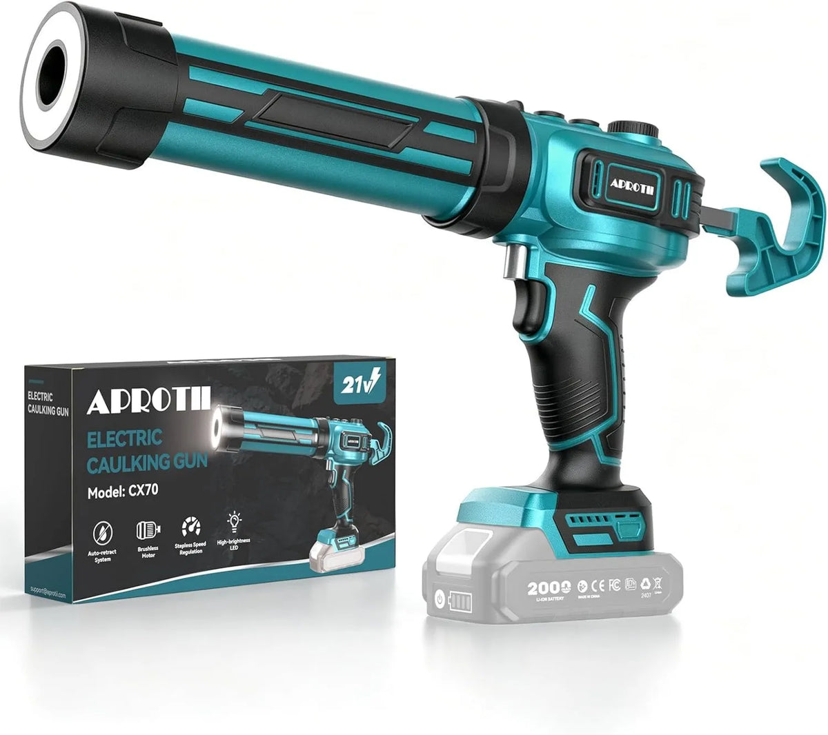 APROTII, Makita Engine, 18 V, 310 ml, dotyk, do wkładów od 290 do 310 ml