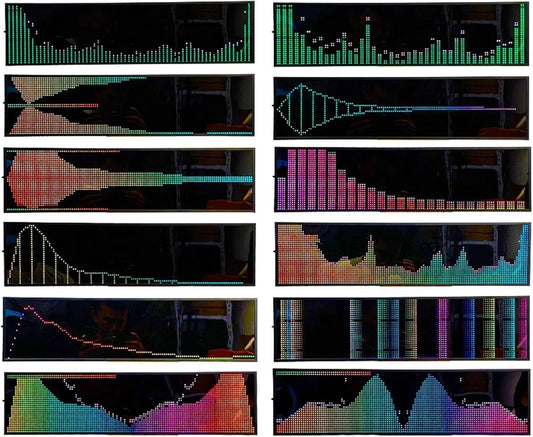 BDJSN, cyfrowy, Ekran reklamowy, Profesjonalne, cyfrowy cyfrowy, Musical LED Analyzer for The House, 36 Styles i