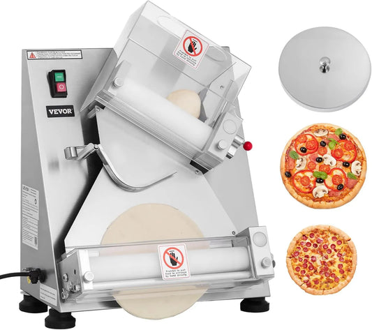 VEVOR maszynka do makaronu, prasa, 35, 5 cm, 370 W, pizza, profesjonalna, stal nierdzewna