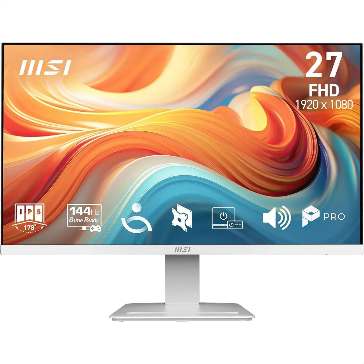 MSI monitor komputerowy, Dalle IPS 1920x1080, Pro profesjonalny Screen 27 'FHD, 144 Hz, 1ms MP273WA E14A, DisplayPort, VESA, HDMI, FreeSync kompatybilne