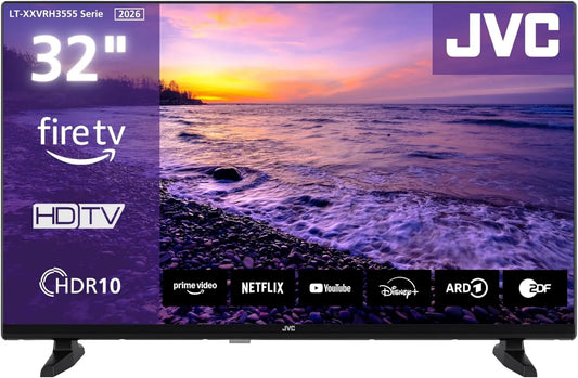 LT-32VRH3555 telewizor Smart TV, 80 cm, JVC Fire TV, 32' HDR Smart TV z obsługą głosową Alexa i potrójnym tunerem LED
