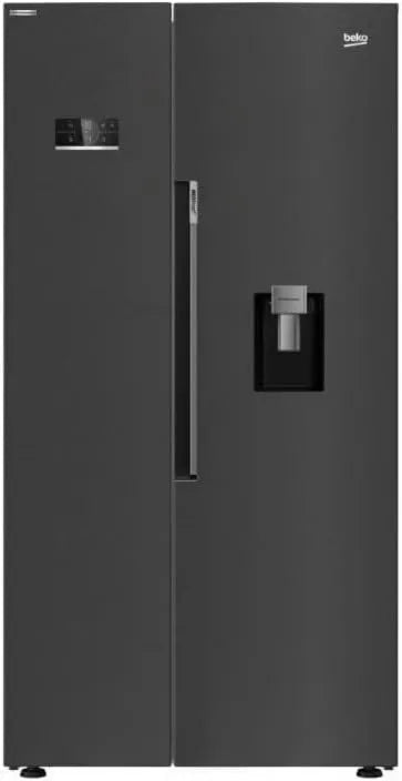 Beko lodówka, GN163241DXBRN, 576 l, bez mróz, czarna, amerykańska 91 cm 576 l Nofrost czarny - GN163241DXBRN