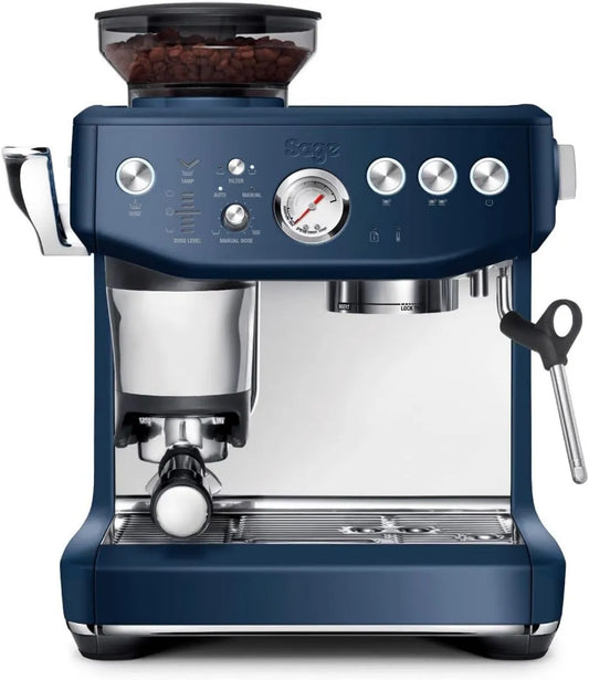 Sage automatyczny ekspres do kawy, elektryczny ekspres do kawy, Niebieski, Stożkowe stożkowe Mydło 25 Ustawienia, Barista Express Impress