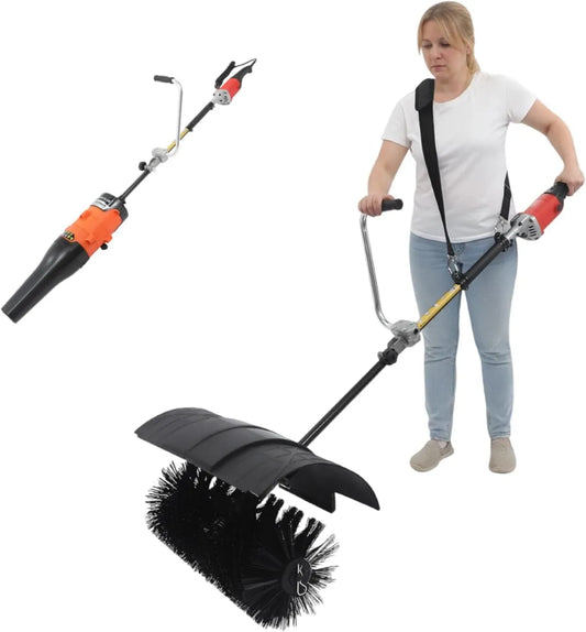 Mqwdxzfes, czyszczarka, szczotka, przenośny, zamiatacz, 55 cm, plener, na podwórko