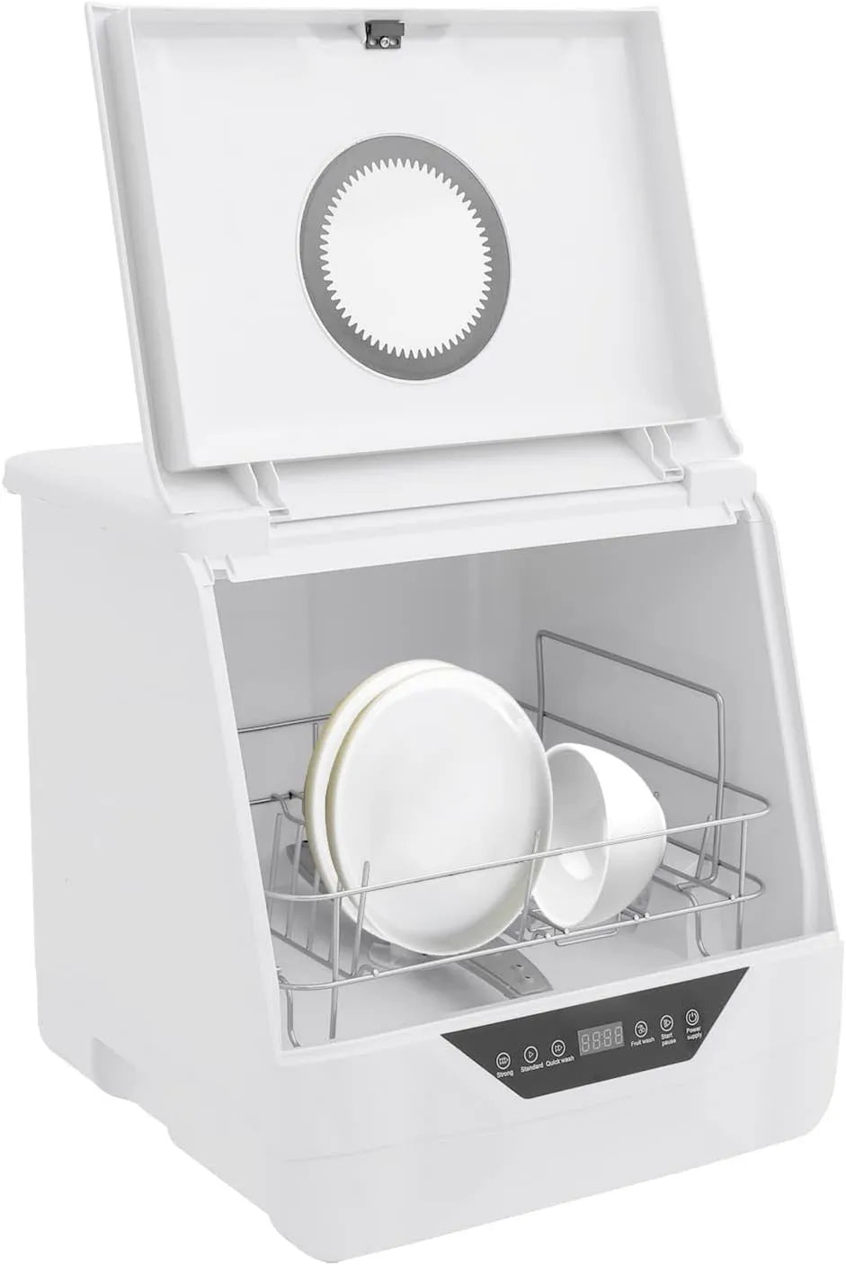 Zmywarka, 800 W, 49 min, 39 min, Mini zmywarka stołowa, głębokie czyszczenie 360°, intensywne/standardowe/szybkie/owoce