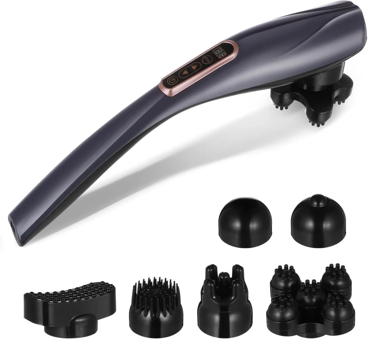 iplusmile, przyrząd do masażu pleców i lędźwiowego, Masażer, Przenośny, LCD ekran, 10 poziomów, 12 Modele, funkcje grzewcze, do masaż Shiatsu i