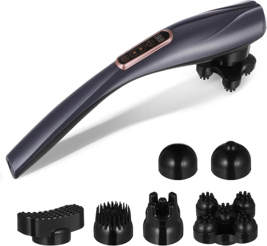iplusmile, przyrząd do masażu pleców i lędźwiowego, Masażer, Przenośny, LCD ekran, 10 poziomów, 12 Modele, funkcje grzewcze, do masaż Shiatsu i