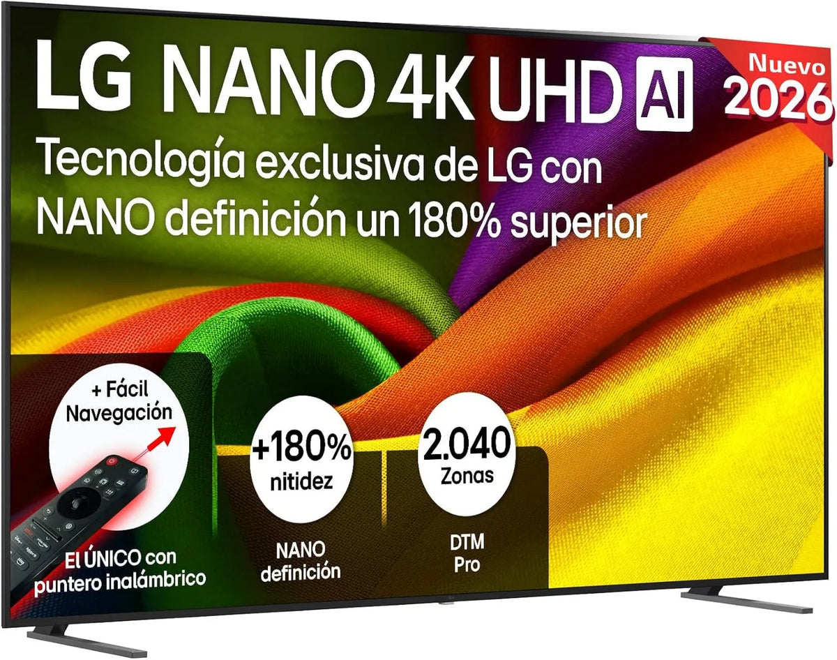 LG, 98NU900B6LB - Smart TV Nano 4K UHD AI NU90 98 cali 4K 2026, 98 cali, TV, 4K UHD