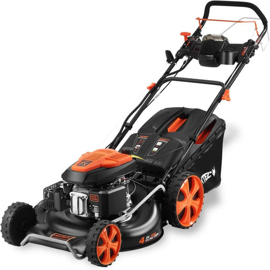 FX kosiarka, 3,9kW, FUXTEC kosiarka benzynowa 53cm, koszenie trawnika z regulacją pracy