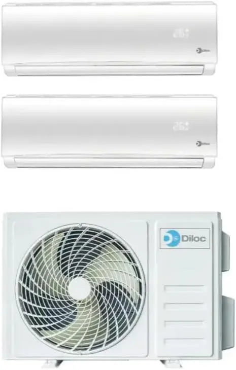 Naicon klimatyzator split, Conditioner Air D.Over214, Wi-Fi, Inverter, Climatizzatore Condizionatore Inverter Diloc Over dual split 9 + 12 9000 + 12000 Btu In Pompa di Calore D.Over214