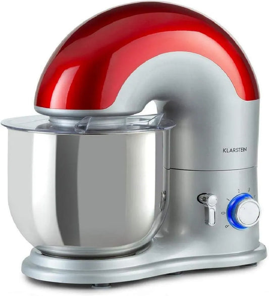 Klarstein robot kuchenny, 1800 W, 240 V, Delfino, 1800 watów w 6 poziomach mocy z funkcją pulsu, planetarny system mieszania