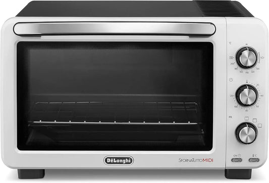 De'Longhi kuchenka mikrofalowa, Z 'Longhi piekarnik elektryczny, 24 l, biały, stal, De' Longhi EO 24352 piekarnik elektryczny, 24 litry, plastik