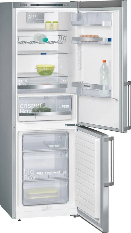 SIEMENS minilodówka, KG36EMI41 kg, 24h zamrażarka, 304 l, 38 dB, standalone, SN- T, 14 kg, srebrny