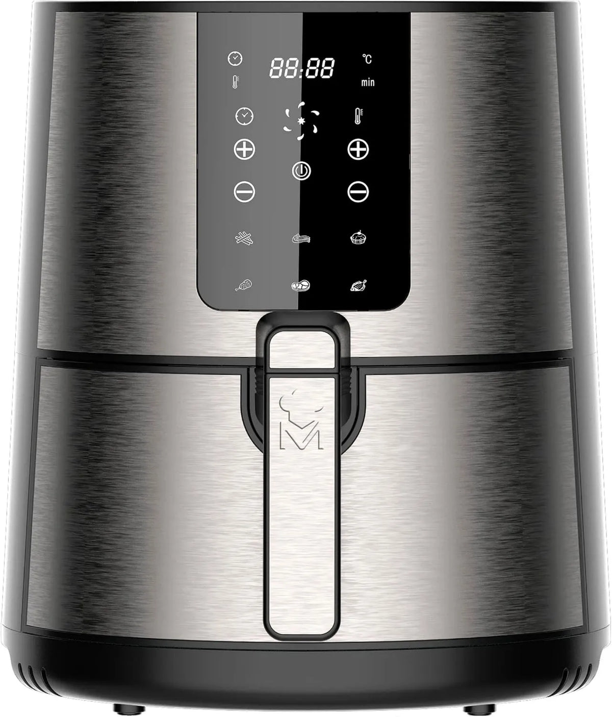Frytkownica, 3,6 l, 1500 W, 1 220 V, sterowanie dotykowe, regulacja ustawień, powłoka nieprzywierająca, MasterPro Rocket 360, Frytkownica bezolejowa