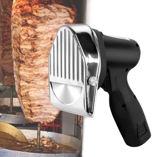 Generic krajalnica, Handlowy Stal nierdzewna Gyroscopic elektryczny Slacer Shawarma i Doner Kebab Regulowana grubość z dwoma ostrzami