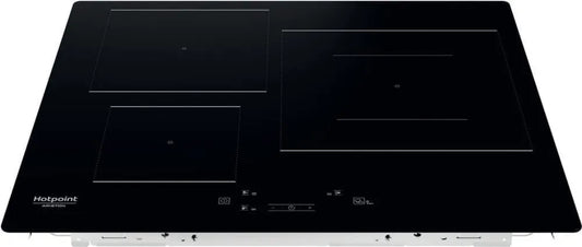 Hotpoint płyta grzewcza, Płyta indukcyjna 5760S, 28 cm, 7200 W, indukcyjny stół do gotowania, Boost, dotyk, zegar, czarny, 4 x W 59 x D 51 cm, Punkt kontaktowy - HQ 5760S NE