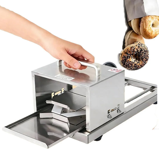 Generic, do cięcia nawet bajgle, Chleb Slicer z ostrza ze stali nierdzewnej, do frezowania chleba hamburgerowego dla handlu i domu