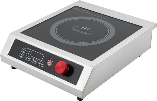 Płyta indukcyjna, 3500 W, 600 W, Komercyjna płyta indukcyjna ze stali nierdzewnej 3500 W, płyta indukcyjna z cyfrowym sterowaniem