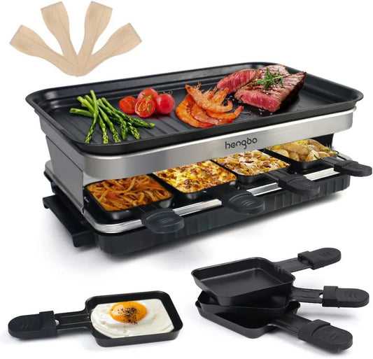 HengBO, Naczynie kuchenne, 1500 W, grill, 4 Drewna szpatułka