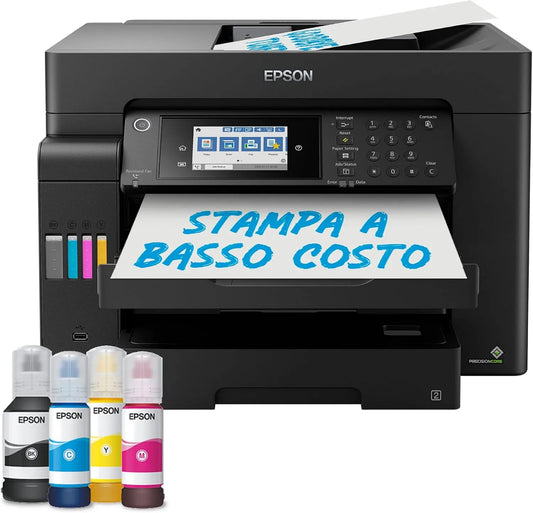 ET-16605 DIN-A3 drukarka, 10,9 cm, sterowanie WiFi, EcoTank + wielofunkcyjna drukarka atramentowa Wi-Fi z faksem