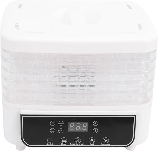 ZJchao suszarka do żywności, EU 220 V Suszarka, Take, odwodnienie żywności, 160 W, 220 V, dotyk, zegar, 6 Płyty, dla suszenia mięsa