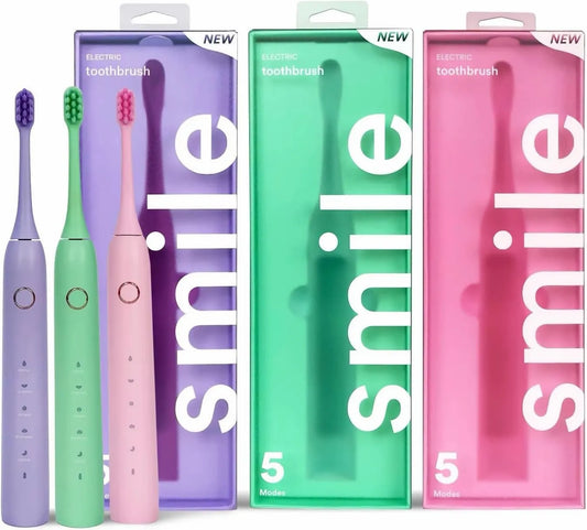 SMILEKIT, Bateria, szczotka, szczoteczka do zębów, USB, 5 trybów