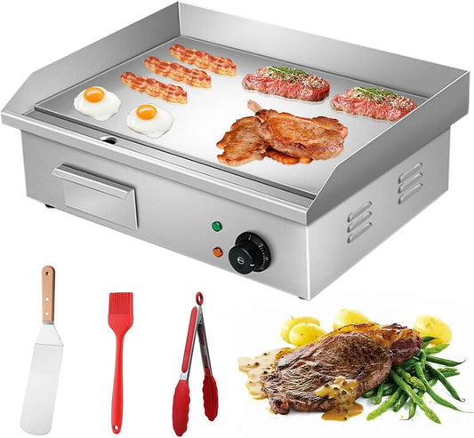 RUYICZB, płyta grzewcza, 53X29 cm, 3000 W, grill, termostat, profesjonalny, wyjmowalny, stal nierdzewna