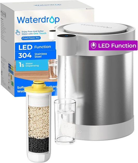 Waterdrop, Dystrybutor ED09 W, 5, 3 l, Stal, Dystrybucja Elektryczny filtr Stal z UV