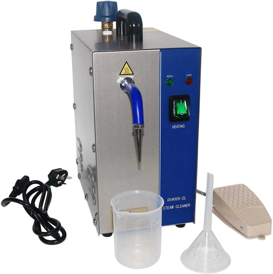 CUTANGELAR myjka parowa, Czyszczenie parowe 1300 W / 2600 W, 2 l, 1300 W, 2600 W, profesjonalne, stal nierdzewna, 135°C / 275 ° F, standard 2 l 1300 W/2600 W