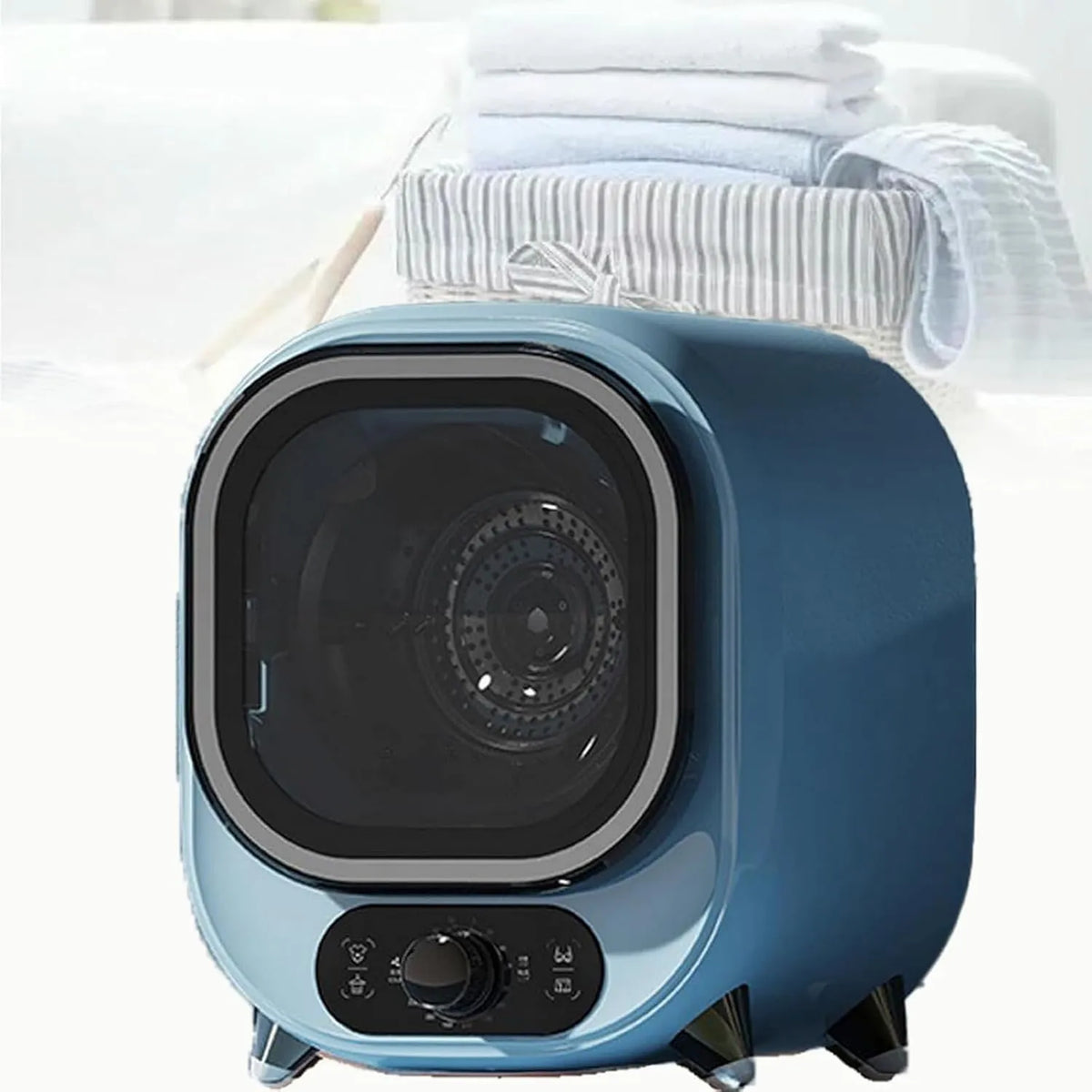 Suszarka do ubrań, 0,8 kg, PrzenośNa Suszarka BęBnowa Kondensacyjna, Wentylowana Suszarka BęBnowa 5 Kg, Mini Suszarka Wirowa Skyblue