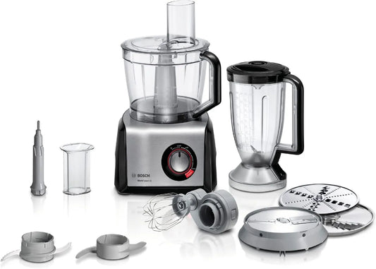 Bosch MC812M814 robot kuchenny, 1250 W, 3,9 l, Robot kuchenny MultiTalent 8, tarcze i blender w zestawie