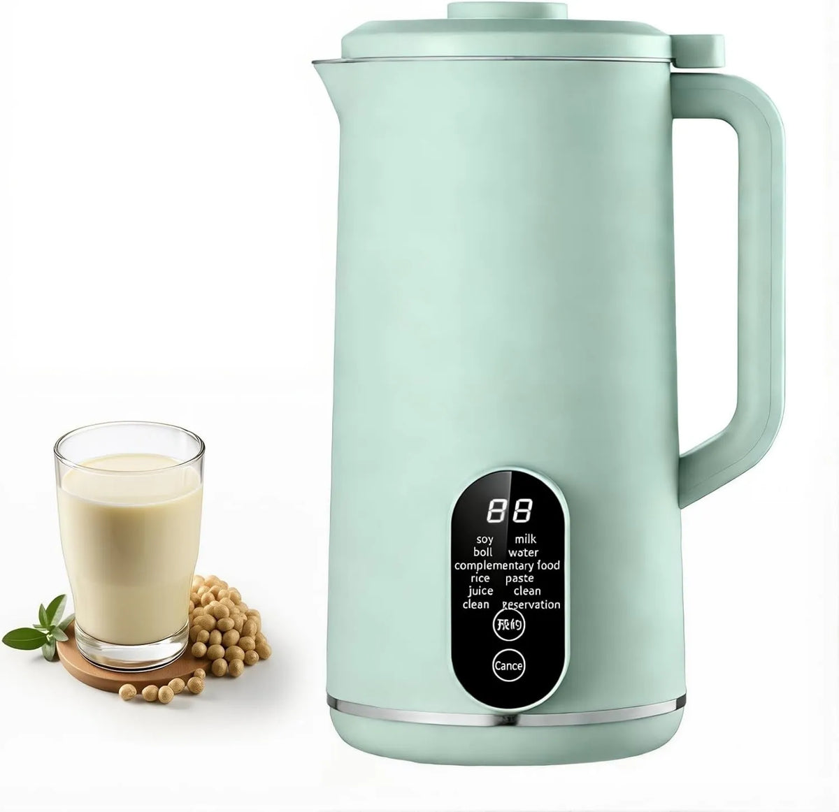 Generic, Maszyna do mleka, maszyna do mleka roślinnego i mleka orzechowego, 650 ml, licznik czasu, do użytku domowego