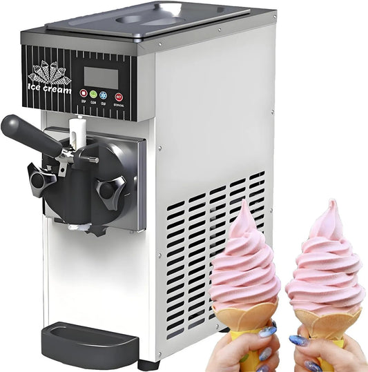 GLBMXDD, kostkarka do lodu, lodu i sorbetu, 5 kg, LCD, profesjonalny, biały