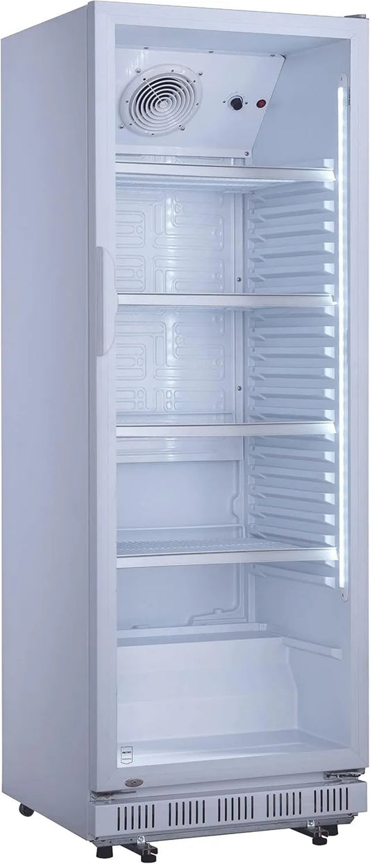 METRO Professional minilodówka, METRO profesjonalny Lodówka GSC2360, 347 l, 62x63.6x175.3 cm, 180 W, biała, stal, szkło, plastik, METRO Profesjonalna lodówka napojami GSC2360