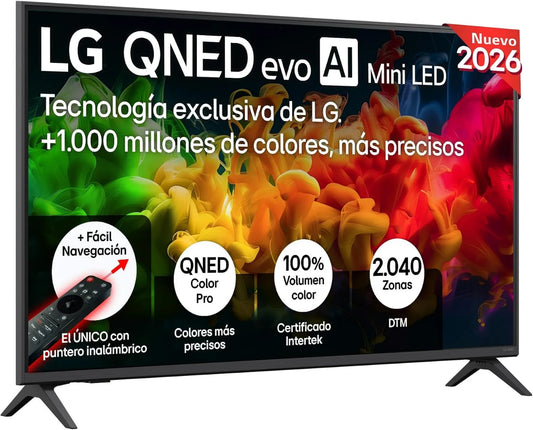 LG telewizor, 43QNED81B6C Smart TV, 43 cali, TV, 4K UHD, 2026, TV QNED Evo AI 43 '
